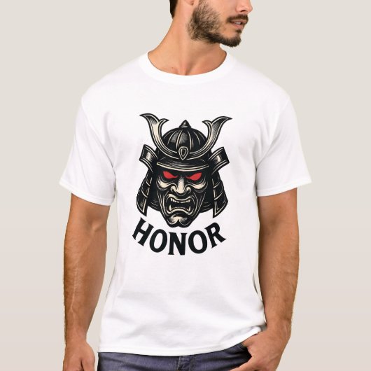 T-Shirt Samouraï Courage et Honneur (Devant)