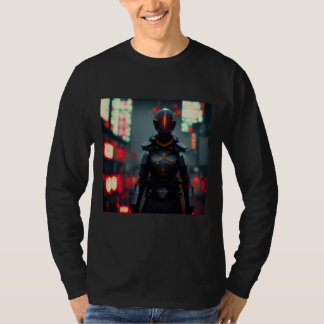 T-shirt samouraï cyberpunk