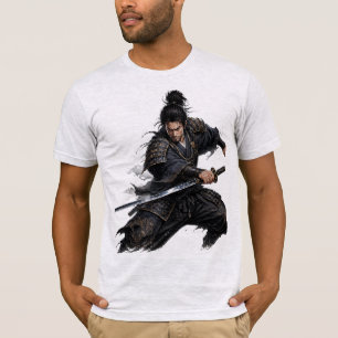 T-shirt Samouraï Guerrier Combattez Vos Démons Graphique