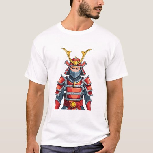 T-shirt samouraï japonais (Devant)