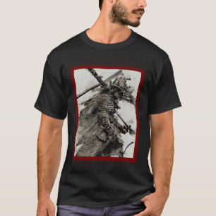 T-shirt Samouraï Japonais Combattant Vintage Rétro