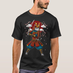 T-shirt Samouraï Ninja Chat Japonais
