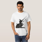 t-shirt samouraï pour hommes  (Devant entier)