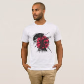 T-shirt samouraï pour hommes (Devant entier)