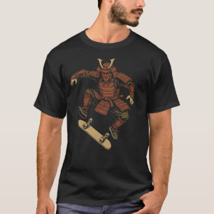 T-shirt Samouraï Skateboarding – Conception de mode urbain
