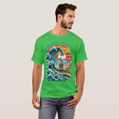 T-shirt samouraï vintage (Devant entier)