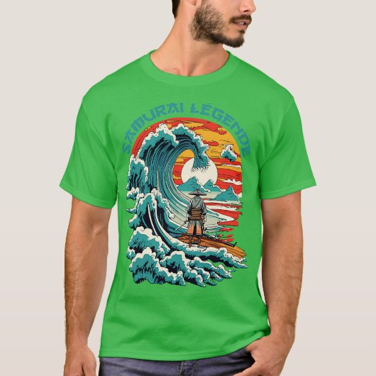 T-shirt samouraï vintage (Devant)