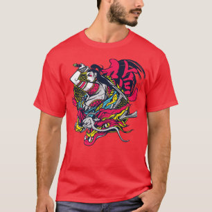 T-shirt Samouraï Warrior et Dragon 