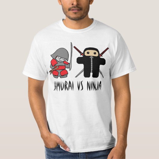 T-shirt Samouraïs contre Ninja (Devant)