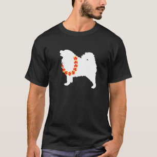 T-shirt Samoyed Aloha Hawaiian Lei Dog