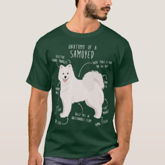 T-shirt Samoyed Dog Anatomie
