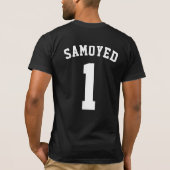 T-shirt Samoyed Fan Gear: Pop Art Jersey Style (Dos)