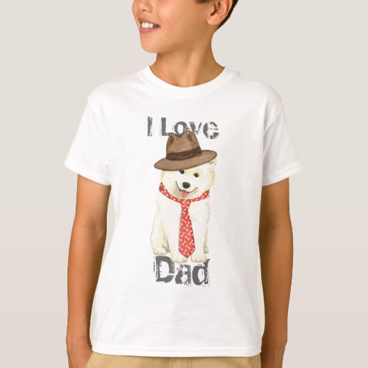 T-shirt Samoyed Papa (Devant)