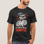 T-shirt Samoyed Valentine's Day Samoyed (Devant)