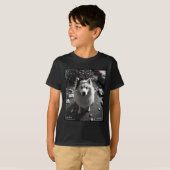 T-shirt Samoyède de Noël pris en caméra  (Devant entier)