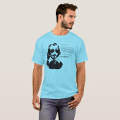 T-shirt Samuel Champlain Hipster texte du futur+lunettes (Devant entier)