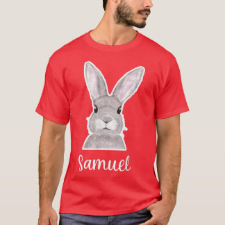 T-shirt Samuel Nom Bunny Pâques Nom personnalisé Bon Vendr
