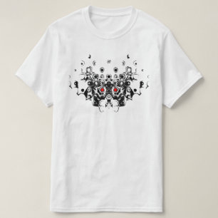 T-shirt Samurai ancien masque démon v1