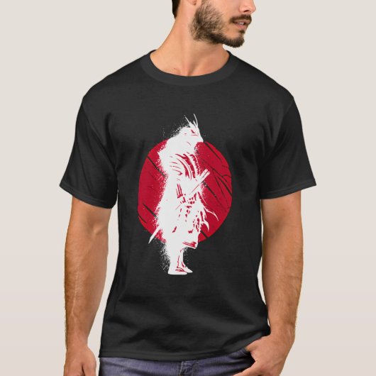 T-shirt Samurai Avec Japonais Samurai Et Samurai Bushido (Devant)