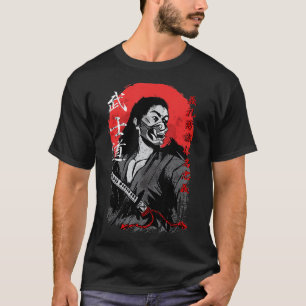 T-shirt Samurai avec Oni Masque Bushido Code