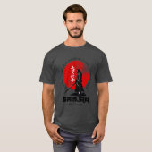 T-shirt Samurai Bushido Discipline Japanese Red Sun (Devant entier)