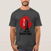 T-shirt Samurai Bushido Discipline Japanese Red Sun (Devant)
