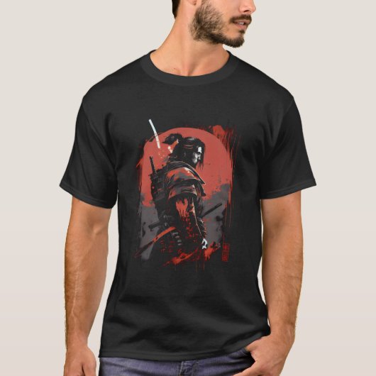 T-shirt Samurai Bushido Japan Warrior Japanese (Devant)