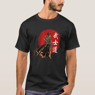 T-shirt Samurai Bushido Japonais Rétro Le Chemin De La Gue