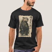 T-shirt Samurai Capybara Funny Capybara Animal Japonais (Devant)