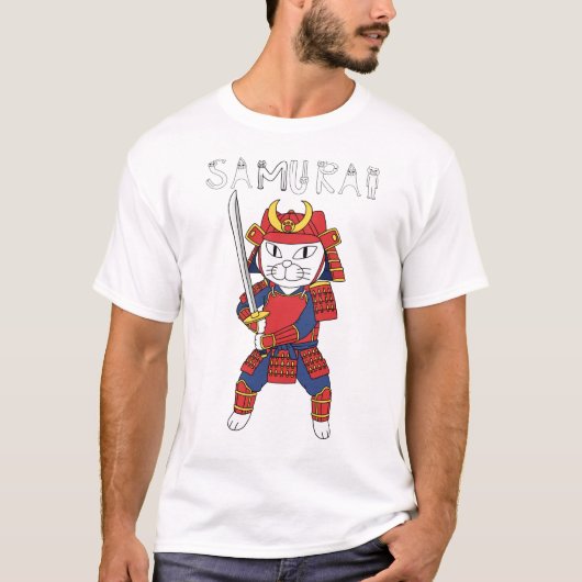 T-SHIRT SAMURAI CAT (Devant)