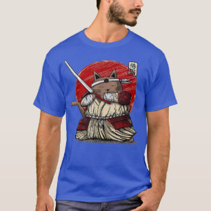 T-shirt Samurai cat (2)