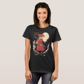 T-shirt Samurai Cat Illustration  Japanese Cute Graphic (Devant entier)