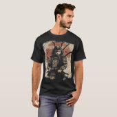 T-shirt Samurai Chat Guerrier Art Amateurs (Devant entier)