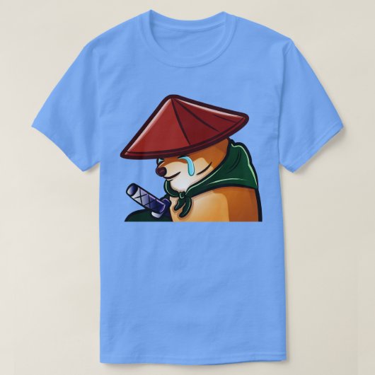 T-shirt Samurai Cheems Dog Meme T (Design devant)
