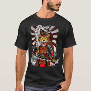T-shirt Samurai Cheetah Guerrier Japon Japonais
