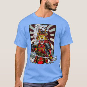 T-shirt Samurai Cheetah Guerrier Japon Japonais
