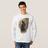 T-shirt 【Samurai Cherry Blossom Long Sleeve T-Shirt】 (Devant entier)