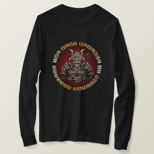 T-shirt Samurai - Citation des guerriers japonais (Design devant)