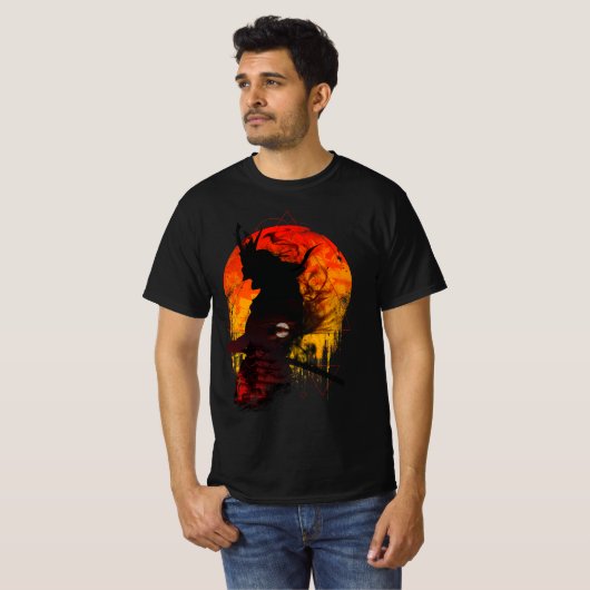 T-shirt Samurai Code - Guerrier du Soleil Levant (Devant entier)