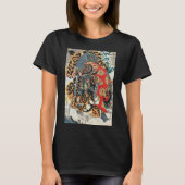 T-shirt Samurai Combattre un tigre, Kuniyoshi, Ukiyo-e (Devant)