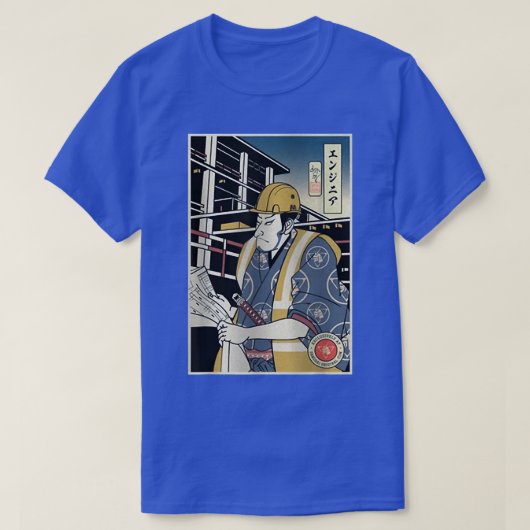 T-shirt Samurai Construction Engineer Samurai Lover (Design devant)