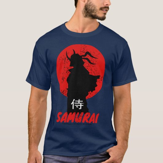 T-shirt Samurai Courage Loyalty Honour (Devant)