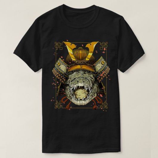 T-shirt Samurai Crocodile Guerrière Samurai Amateurs Femme (Design devant)