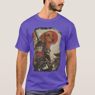 T-shirt Samurai Dachshund Dog Lover Vintage Mens friends b