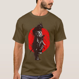 T-shirt Samurai Dessin Splash Design Art asiatique