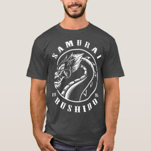 T-shirt Samurai Dragon Japonais esthétique Edgy Streetwear