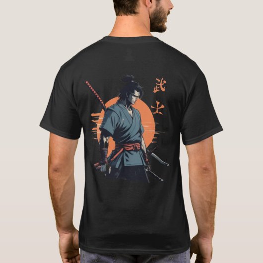 T-shirt Samurai élégant (Dos)