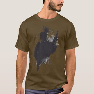 T-shirt Samurai Enk Splotch Ninjutsu Ninja Japonais Warrio