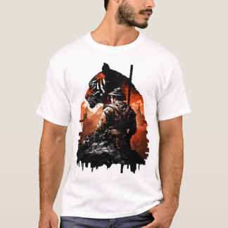 T-shirt Samurai et le tigre - L'union parfaite entre