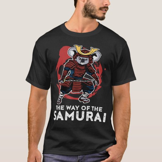T-shirt Samurai Funny Samurai Koala Warrior Japon (Devant)
